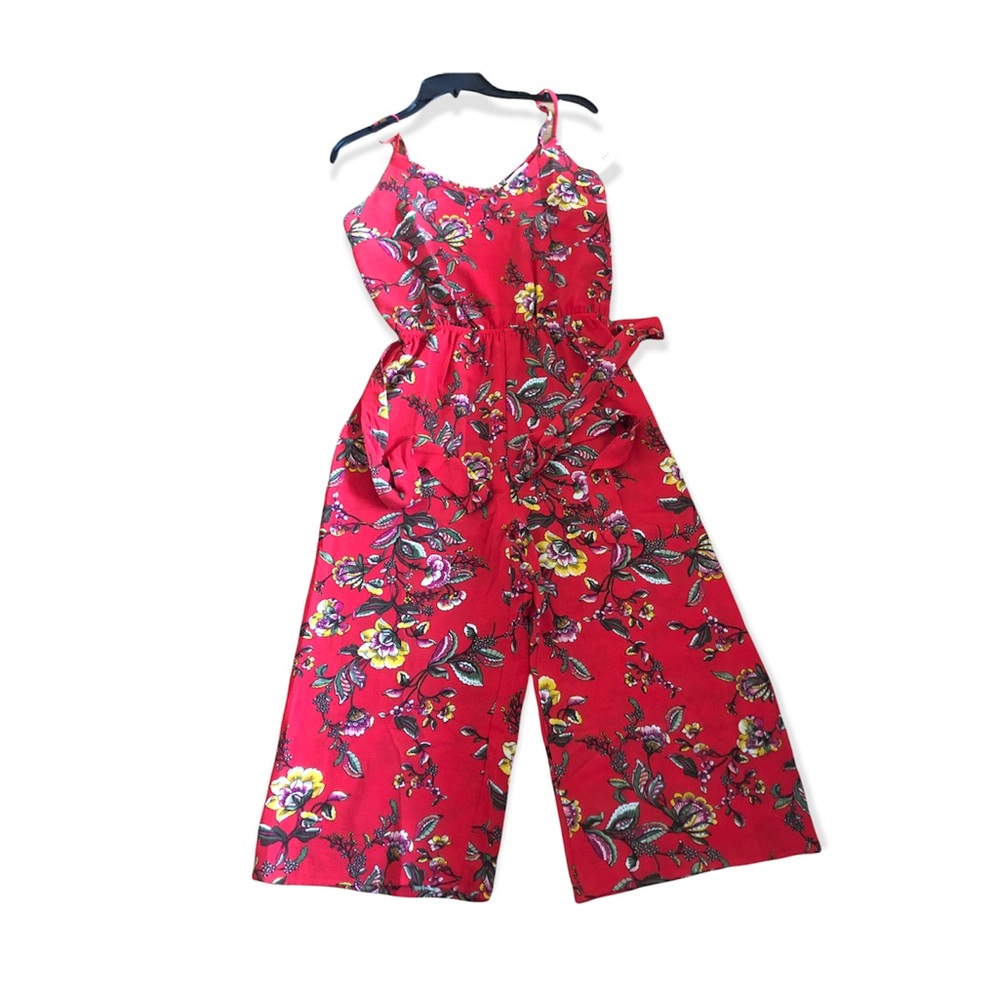 chocolate USA red romper, size M